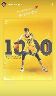 Screenshot of McCaffery's story