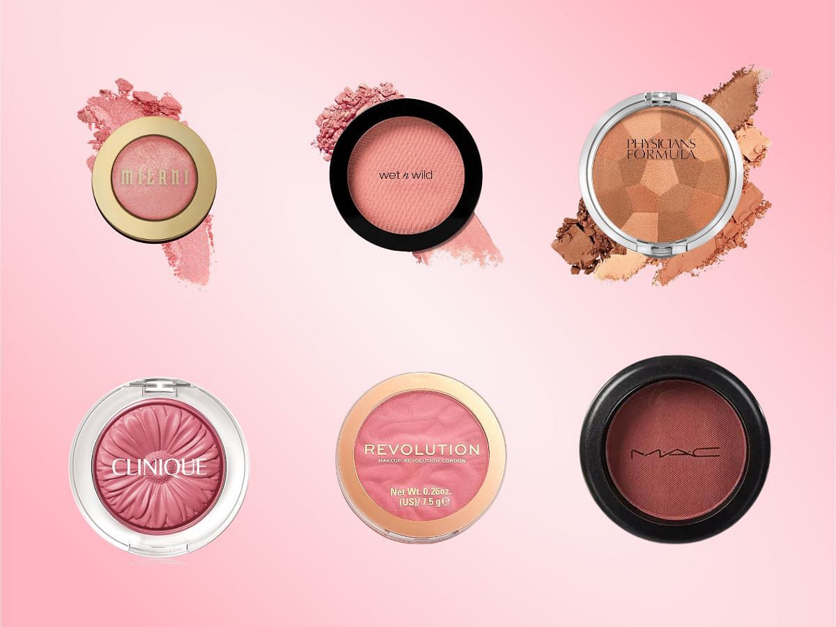 Powder blushes (images via Amazon, Milani Cosmetics, Clinique)