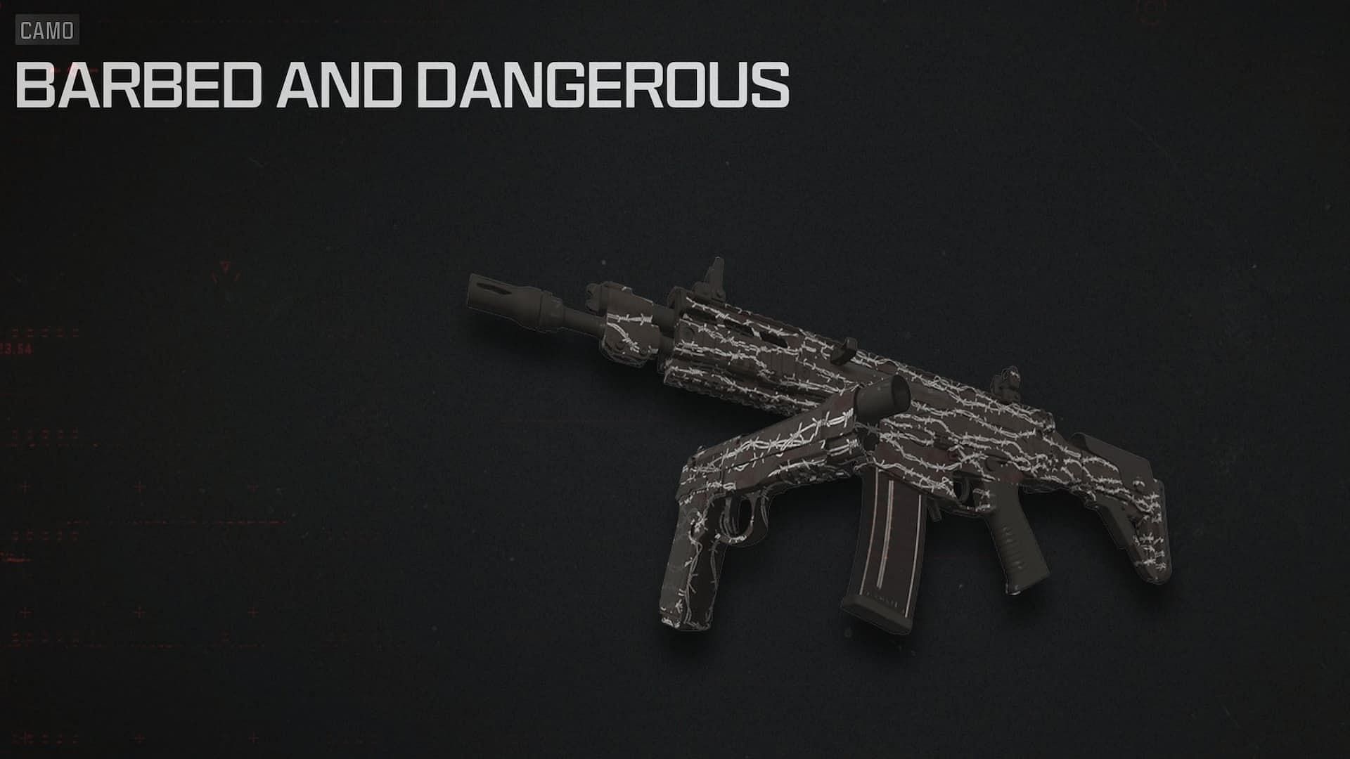 Barbed and Dangerous Camo in MW3 and Warzone