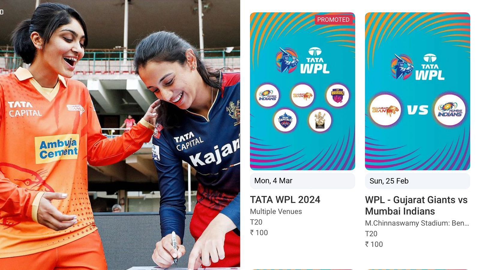 WPL 2024 Ticket Booking has started (Image: Instagram)