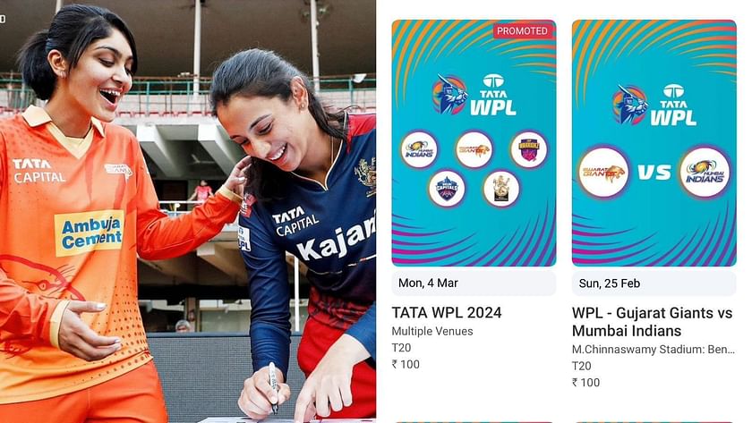 WPL 2024 Ticket Booking How to book online and tickets price information