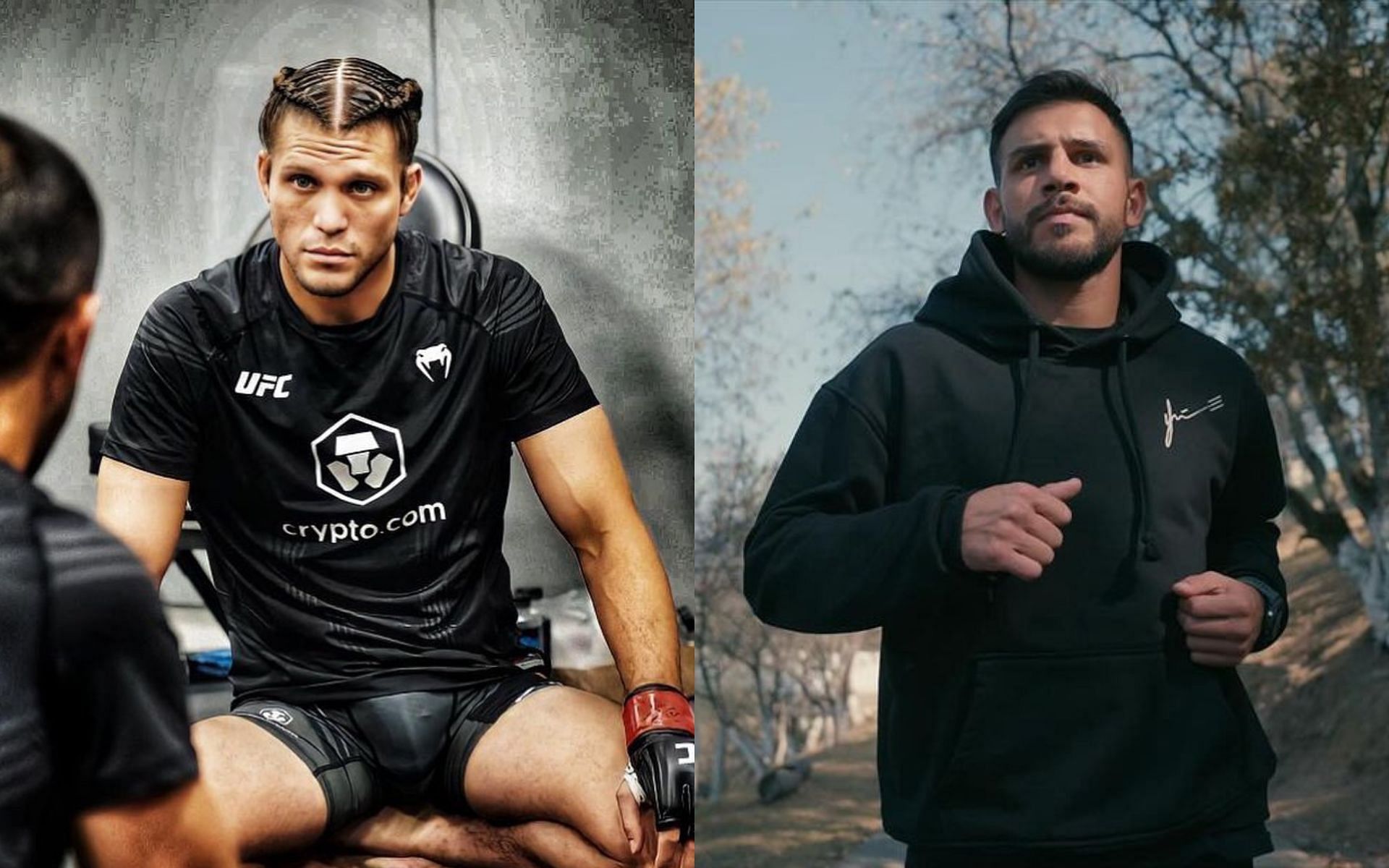 Brian Ortega (left) feels better prepared for Yair Rodriguez (right) for the upcoming rematch [Images courtesy @briantcity and @panteraufc on Instagram]
