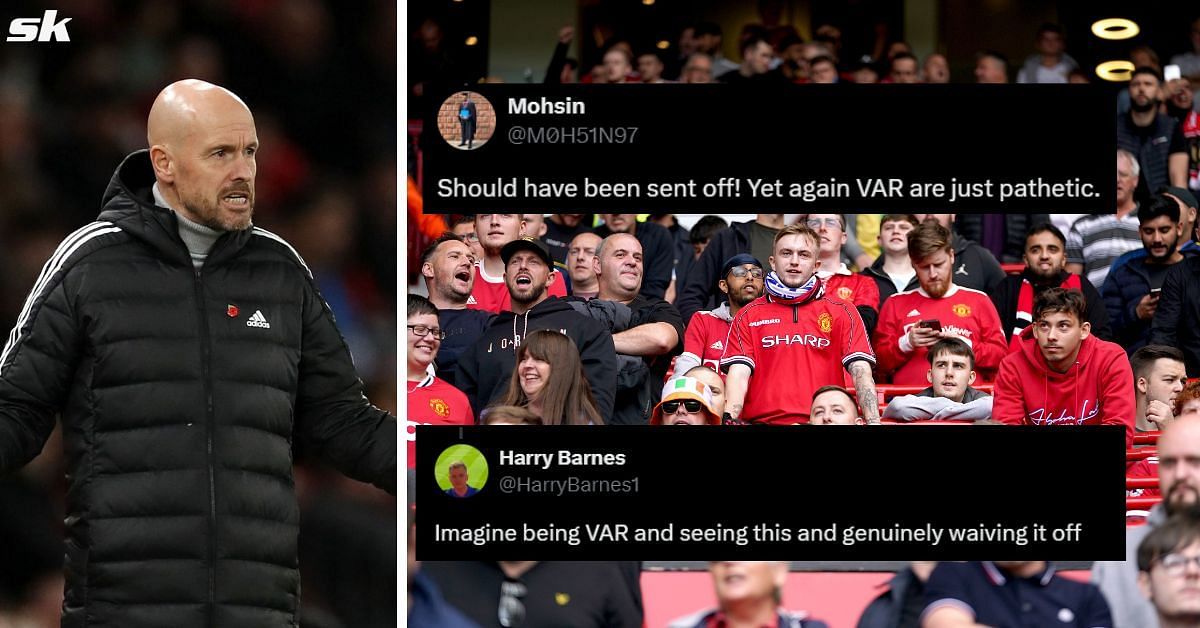 Manchester United fans were outraged with VAR.