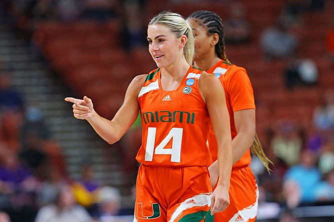 WATCH: Miami women’s basketball star Haley Cavinder once shushed the crowd after pulling off clutch Indiana upset in 2023