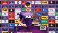 David Willey receiving an award (Image Courtesy: X/Abu Dhabi Knight Riders)