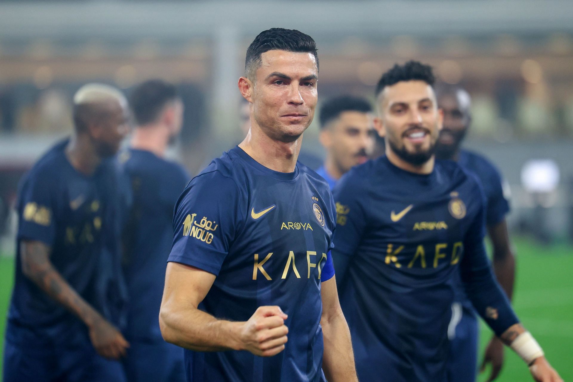 Cristiano Ronaldo ready to play in the 2024 Riyadh Season Cup match against Al-Hilal