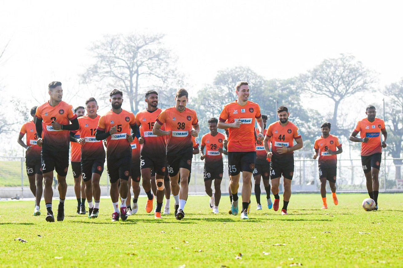 Gokulam Kerala FC players in training. [GKFC Media]