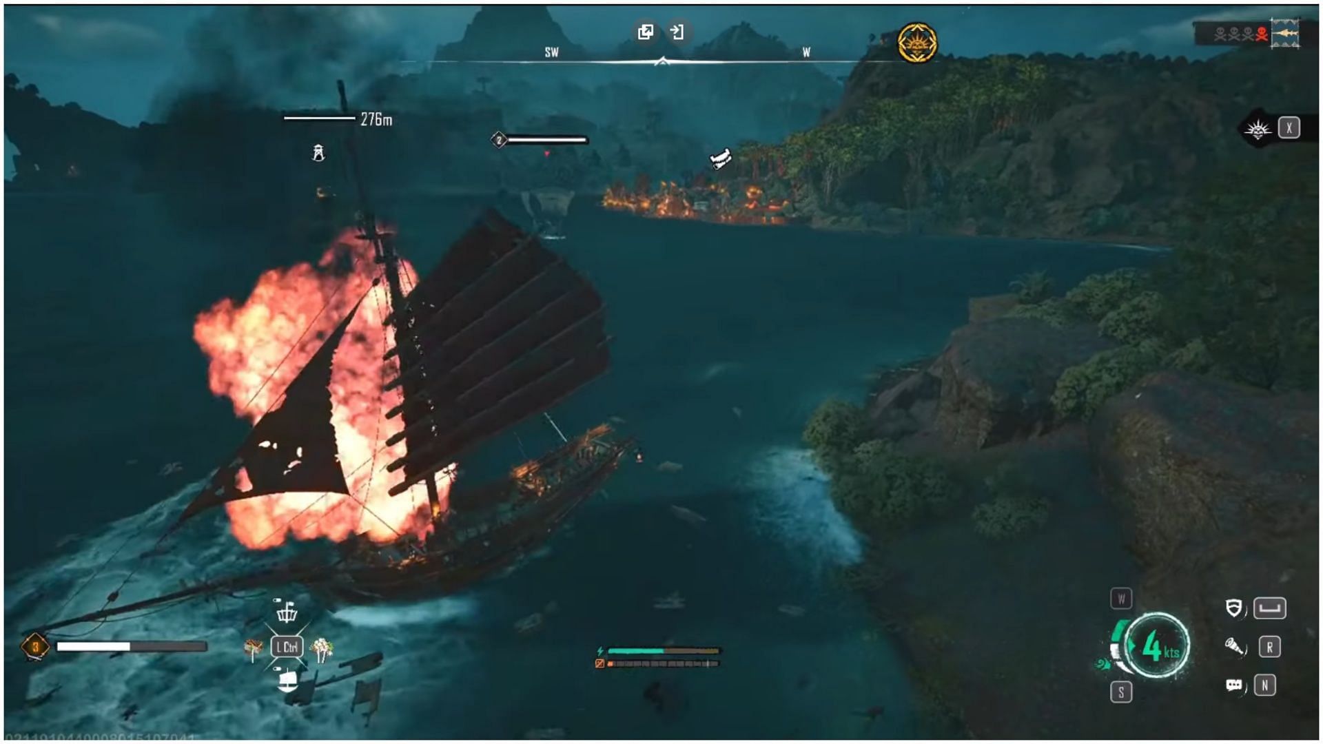 Whether sinking or boarding, you can gain Infamy here too (Image via Ubisoft)