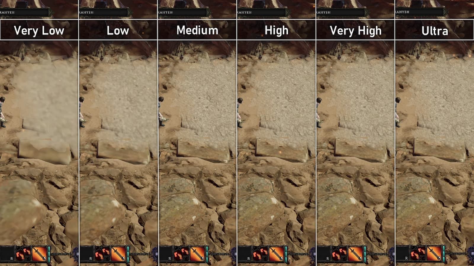 There is a huge jump in quality from low to medium in Last Epoch (Image via Eleventh Hour Games)