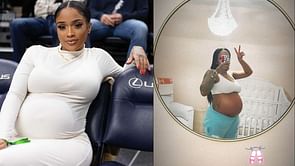 Anthony Edwards' girlfriend Jeanine Robel teases her baby's gender in candid mirror snap