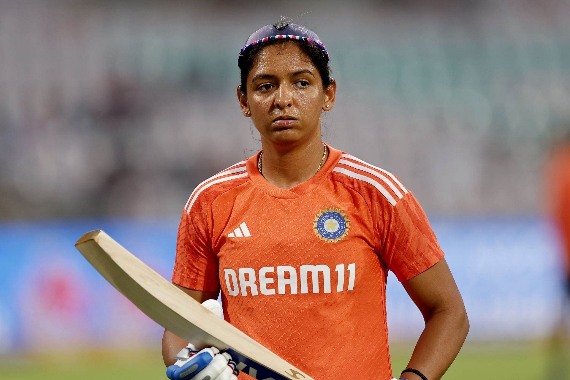 Harmanpreet Kaur in action: India v Australia - Women's T20: Game 2