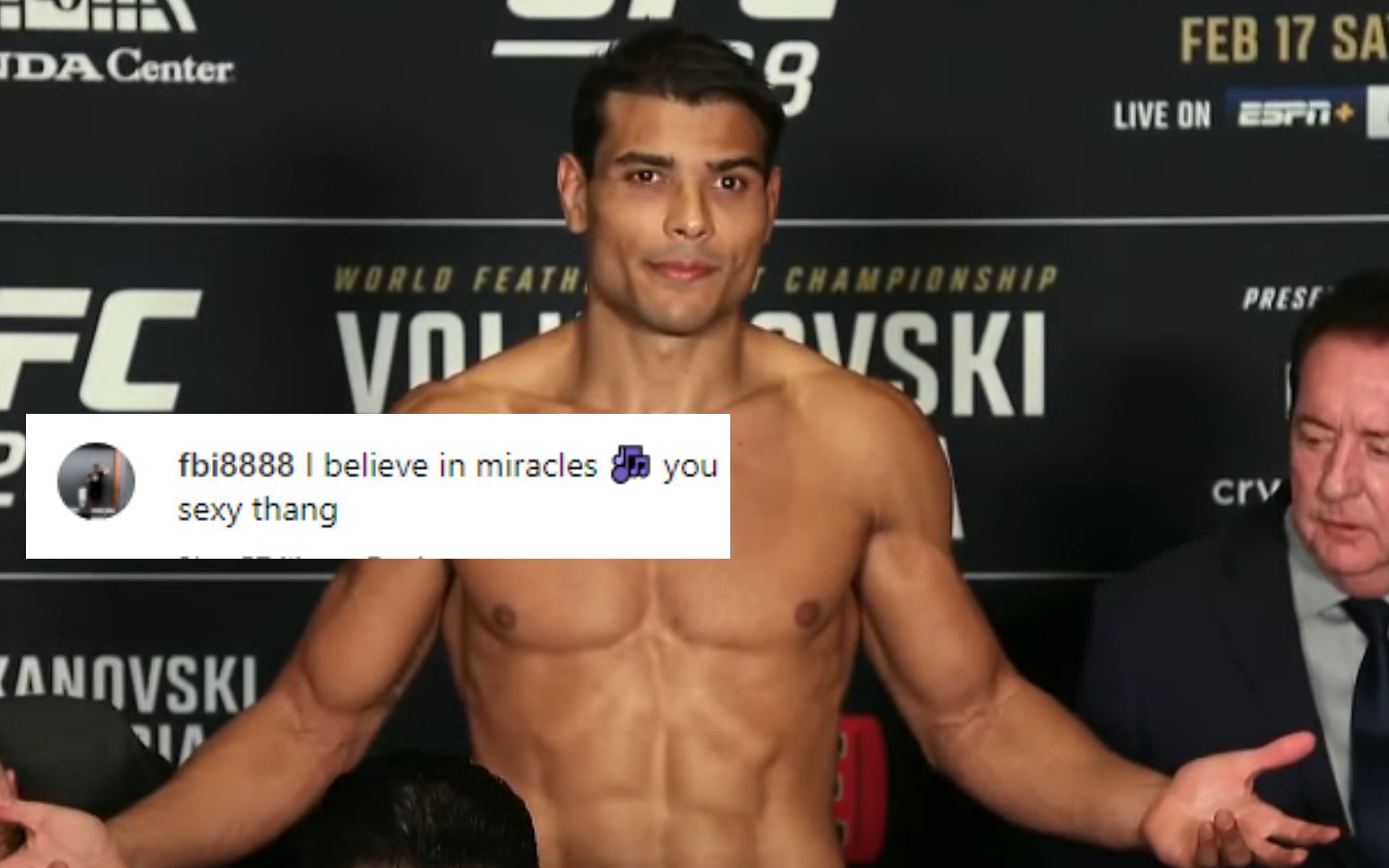 Fans relieved after Paulo Costa successfully makes weight [Image courtesy: UFC - YouTube]