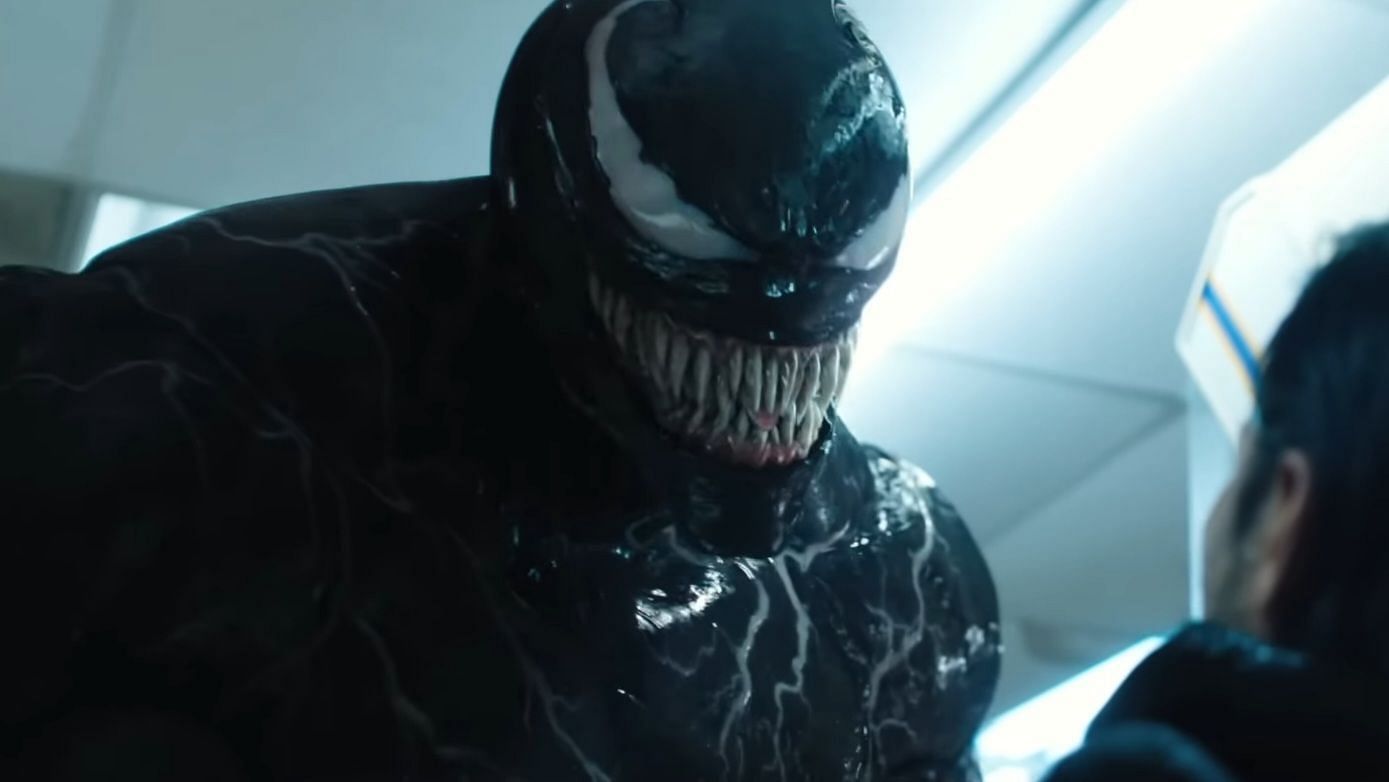 Tom Hardy as Venom (Image via Sony Pictures Entertainment, Venom Official Trailer 2, 02:33)