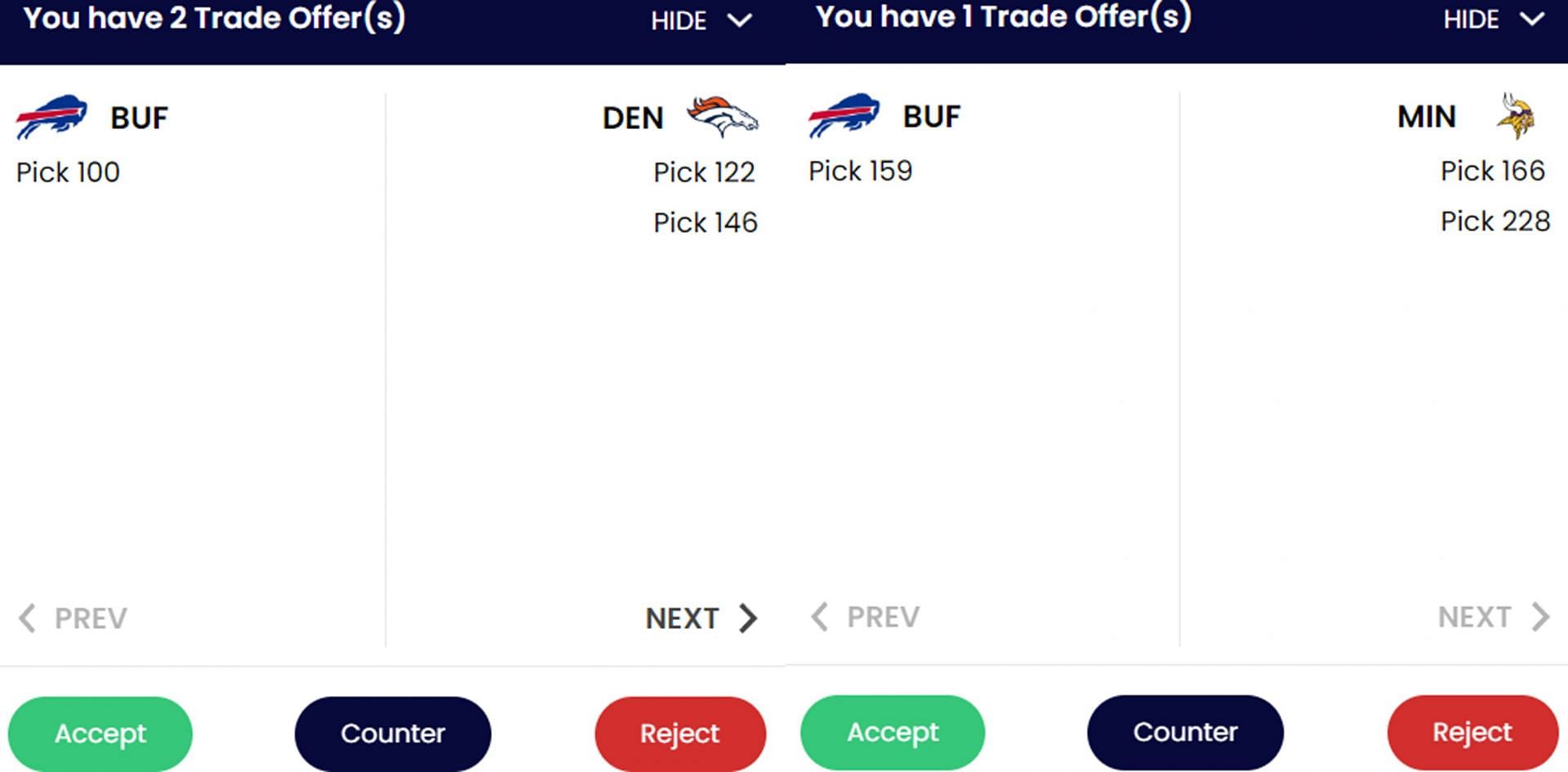 Proposed trades for Buffalo Bills in 2024 NFL Draft by Sportskeeda&#039;s Mock Draft Simulator
