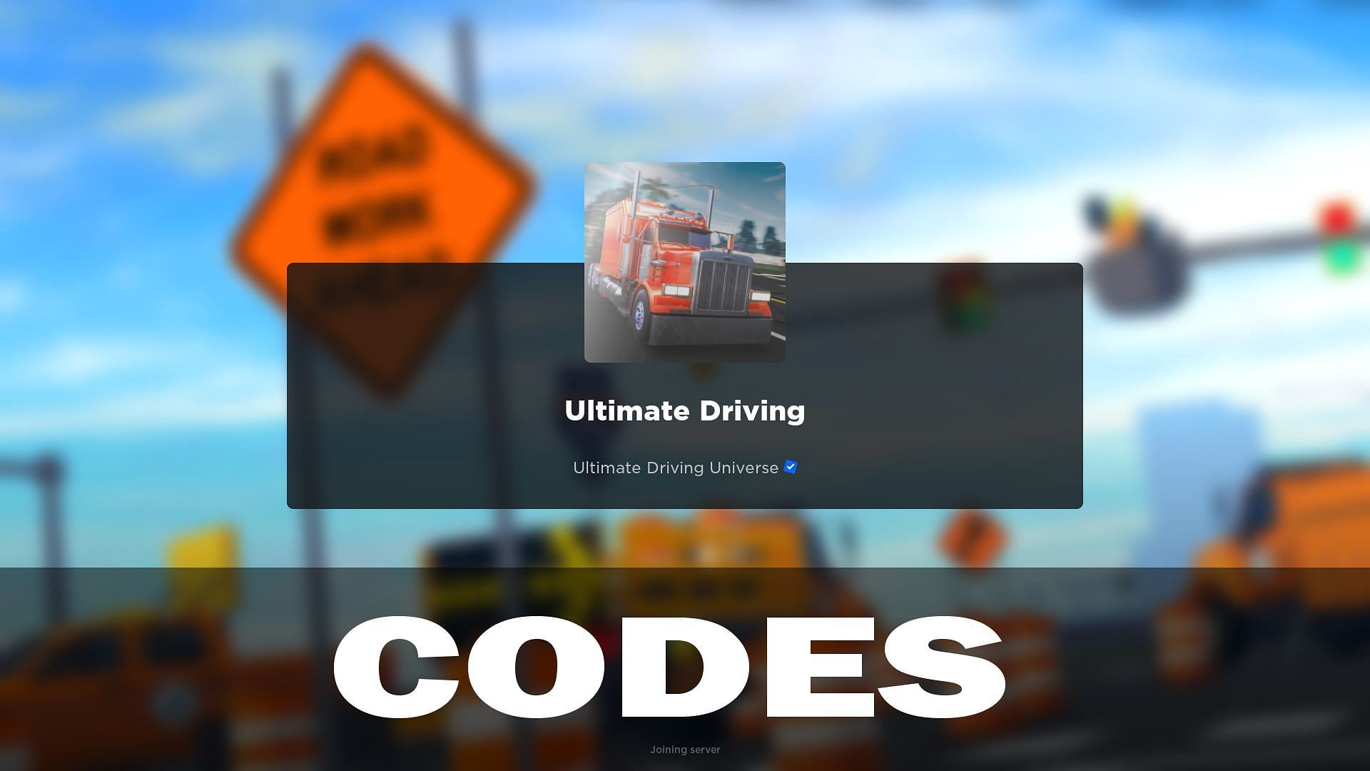 Ultimate Driving codes