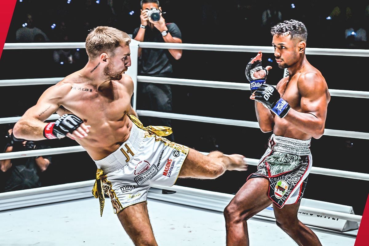 Jonathan Haggerty and Felipe Lobo [Photo via: ONE Championship]