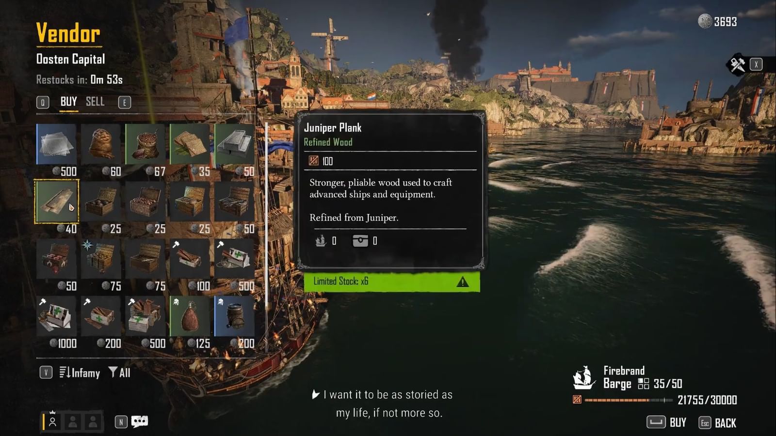 How to get Juniper in Skull and Bones