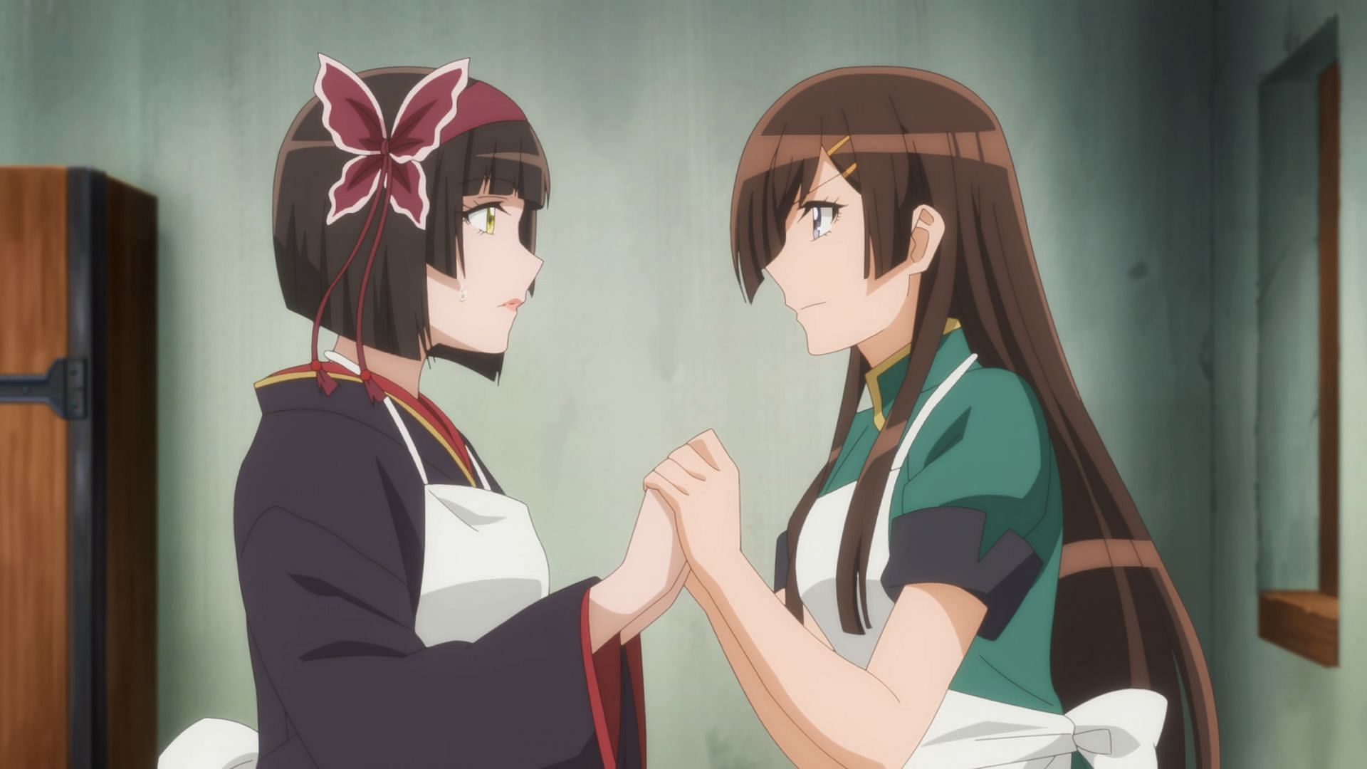 Mio and Hibiki in the latest episode (Image via J.C.Staff)