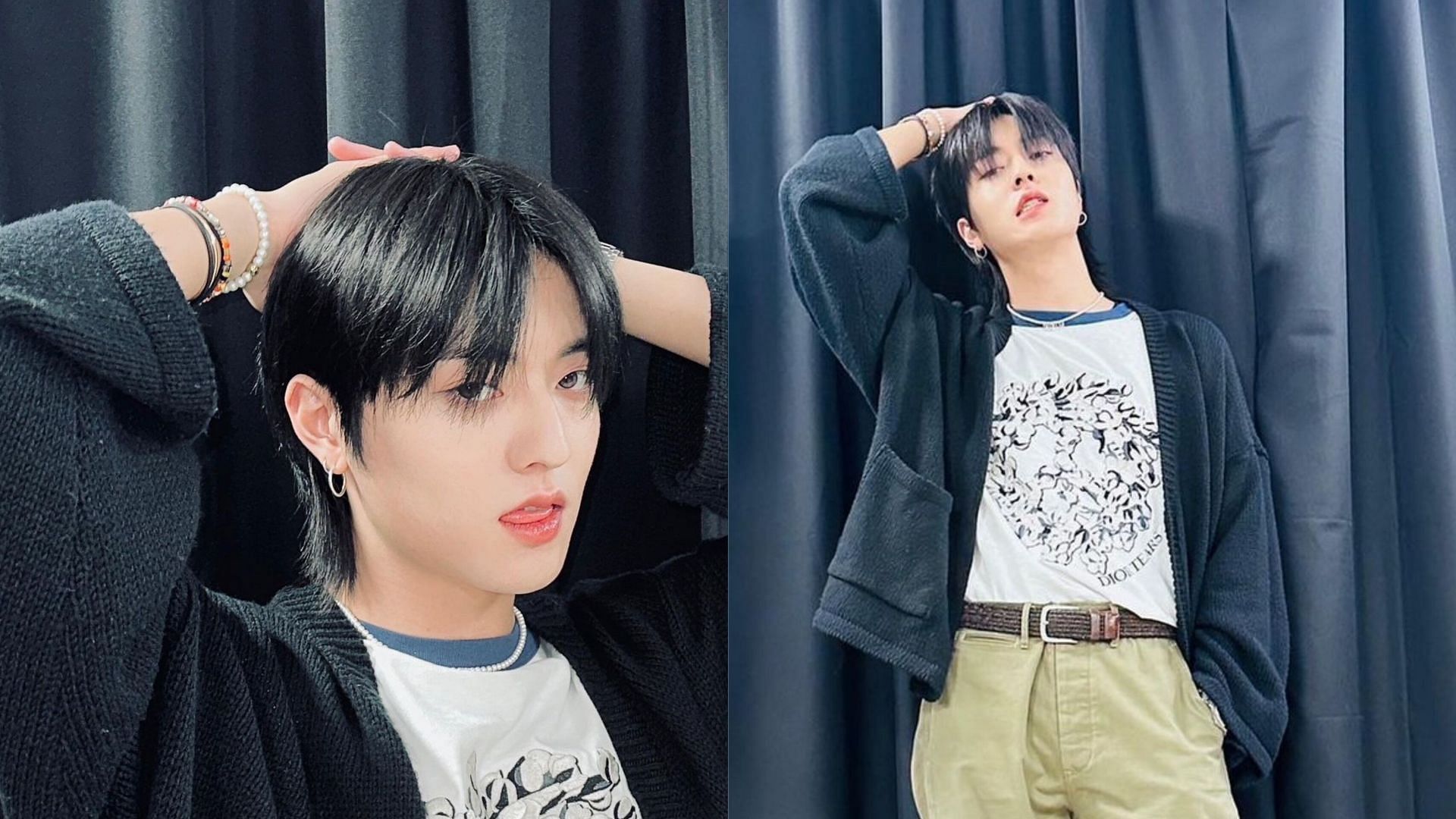 TREASURE Haruto receives unknown calls during his audio live session (Images via Instagram/@yg_treasure_official)