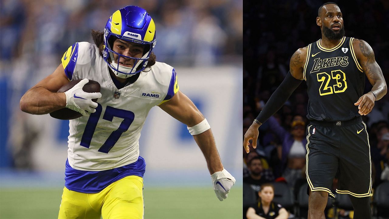 LA Rams receiver recalls the time he sat courtside to watch LeBron James