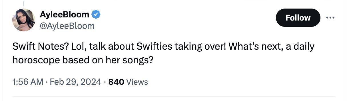 The Guardian starts a weekly Taylor Swift newsletter, Swift Note: Details and social media users&#039; reactions explored. (Image via @PopCrave/ X)