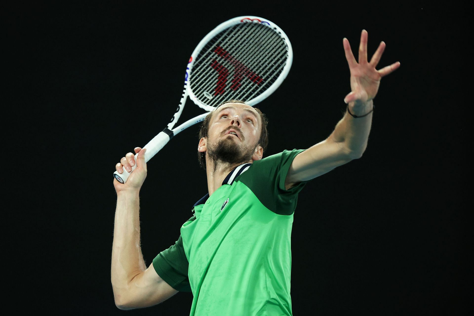 Daniil Medvedev during the Men&#039;s Singles Final match against Jannik Sinner at the 2024 Australian Open - Getty Images