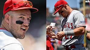 "I'mma let it rip" - Angels MVP Mike Trout unboxes 2024 Topps Series 1 packing Yankees & Dodgers stars