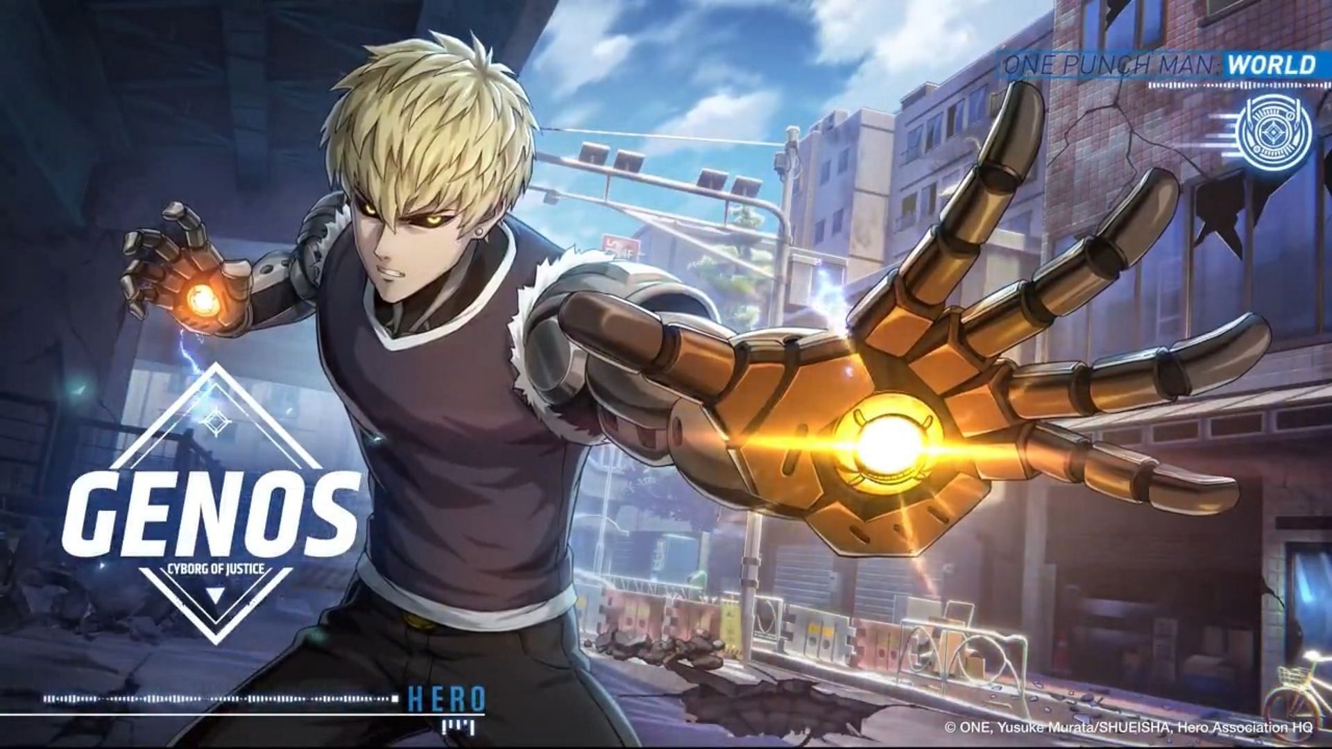 Genos (Cyborg of justice) in One Punch Man World. (Image via Perfect World)