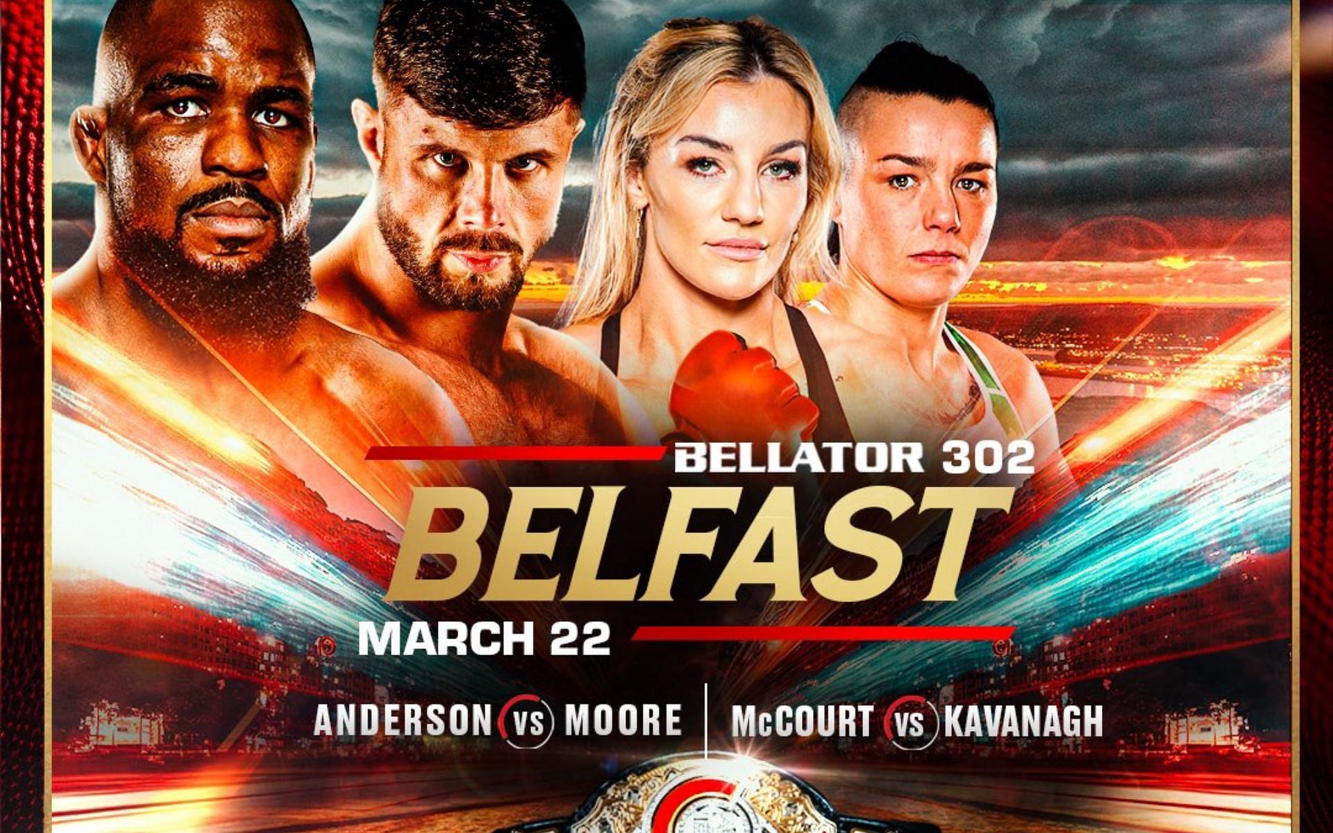 Bellator 302 announced for March 22 in Belfast, Ireland (Image Courtesy - @BellatorMMA)