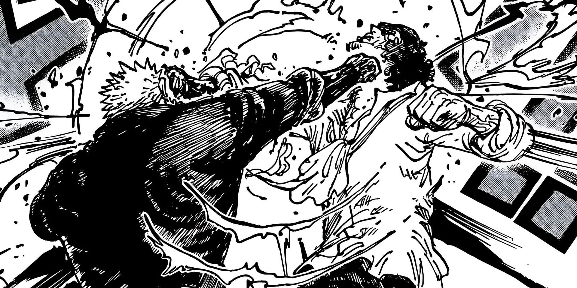 Garp vs Kuzan as seen in the manga (Image via VIZ media)