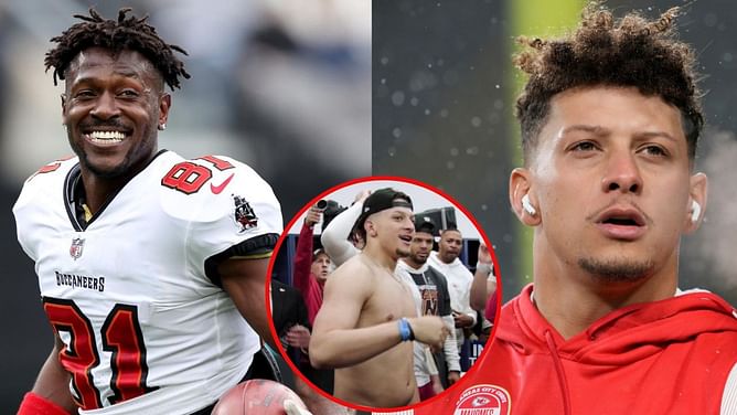 Antonio Brown fat-shames Patrick Mahomes over viral shirtless image from AFCCG win