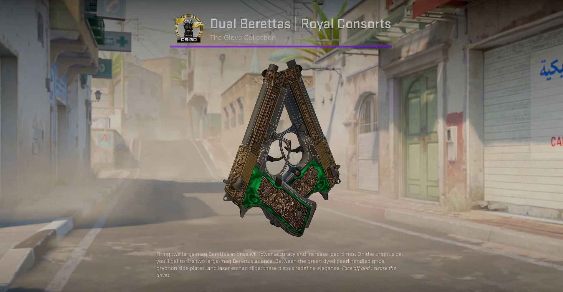 Dual Berettas Royal Consorts (Image via Valve || YouTube/covernant)