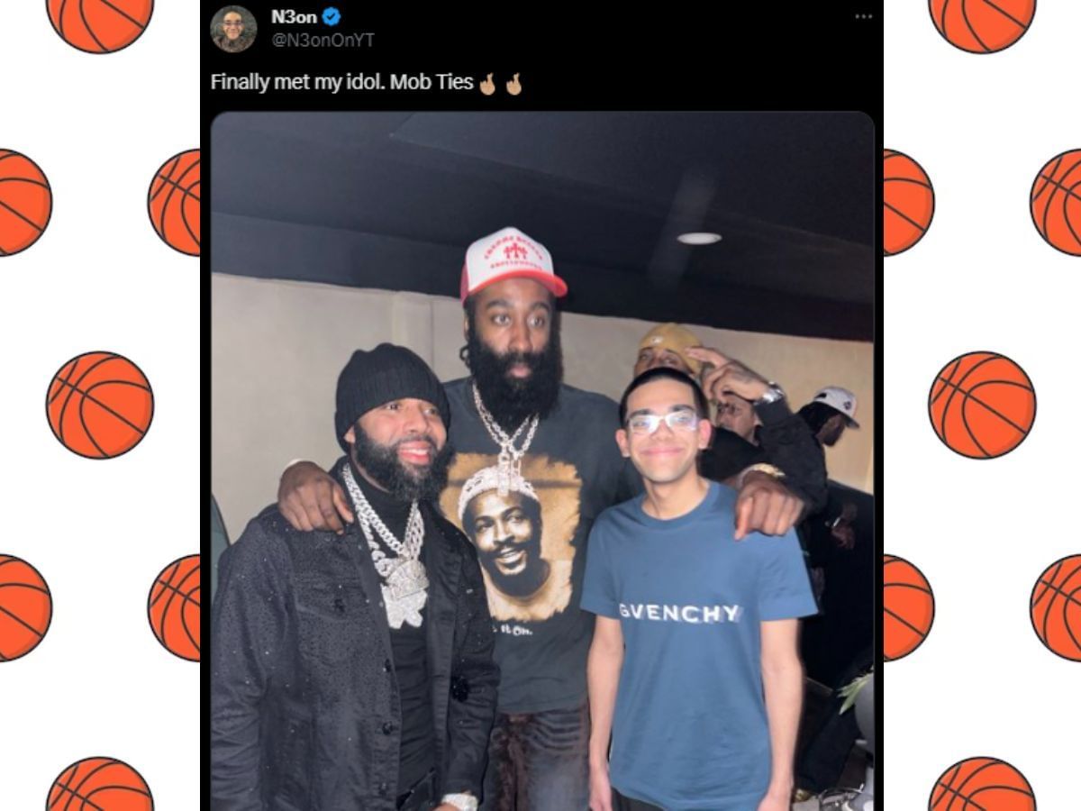 Rangesh met NBA star James Harden (Image via X)