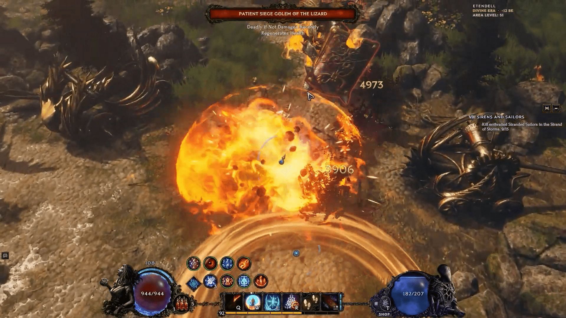 This enemy stands out easily from the rest and goes down with a blast (Image via YouTube: Eternal Penguin/Eleventh Hour Games)