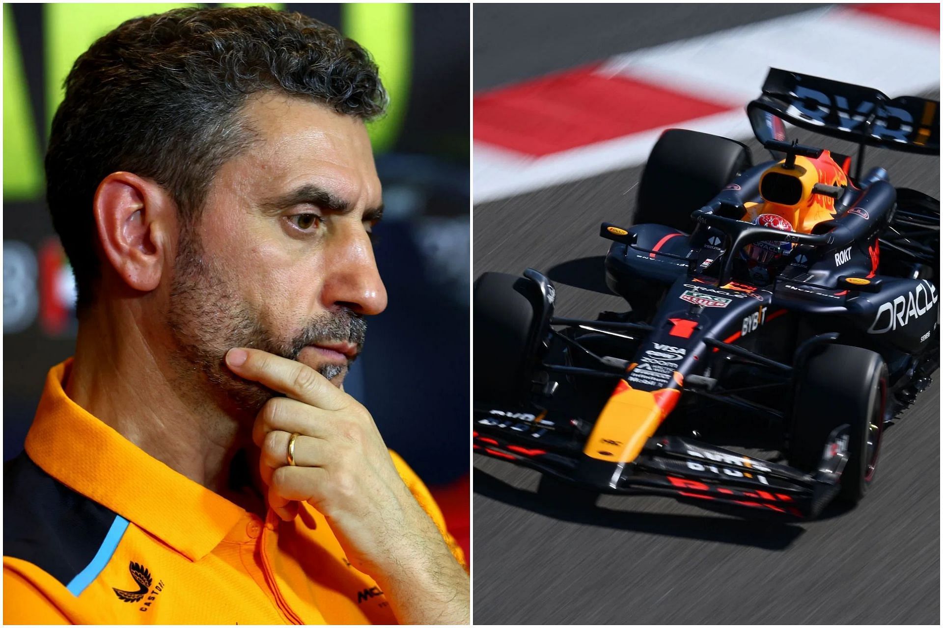 McLaren team principal Andrea Stella shares his views on Red Bull RB20 (Collage via Sportskeeda)