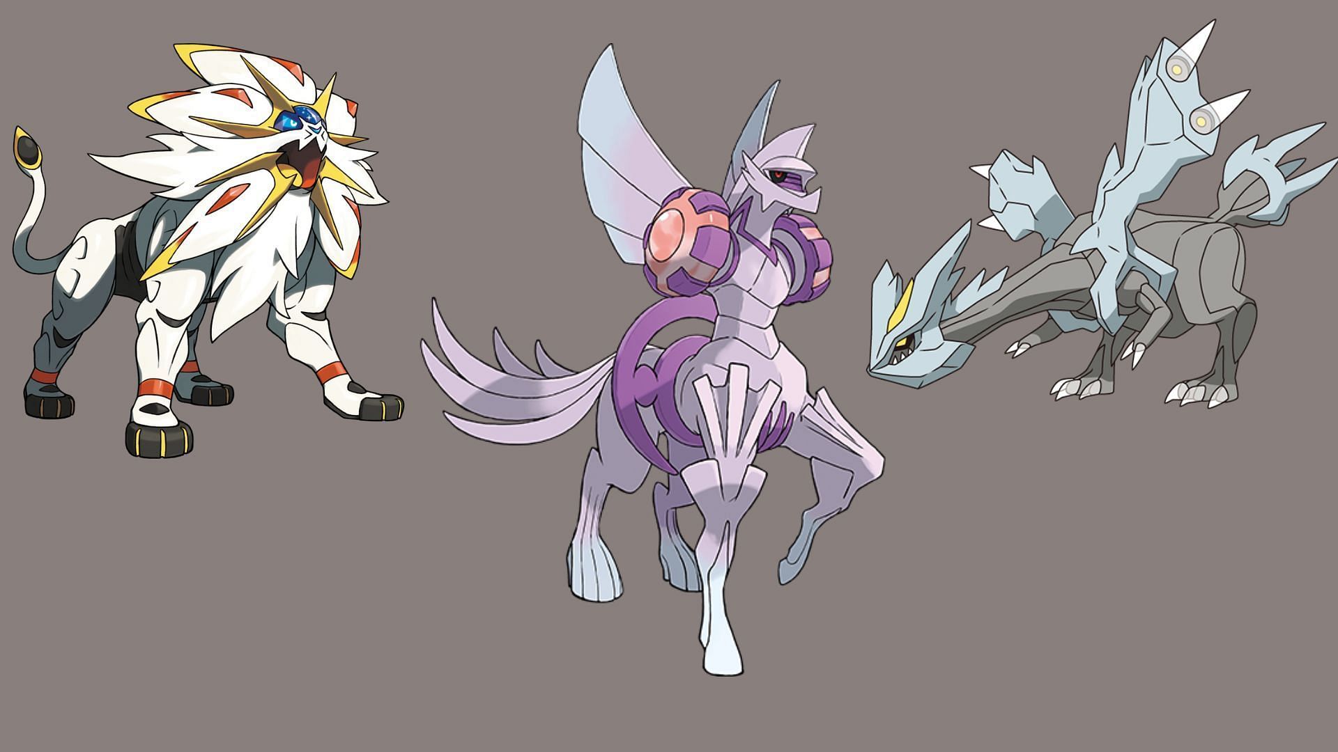 Origin Forme Palkia, Solgaleo, and Kyurem (Image via TPC)