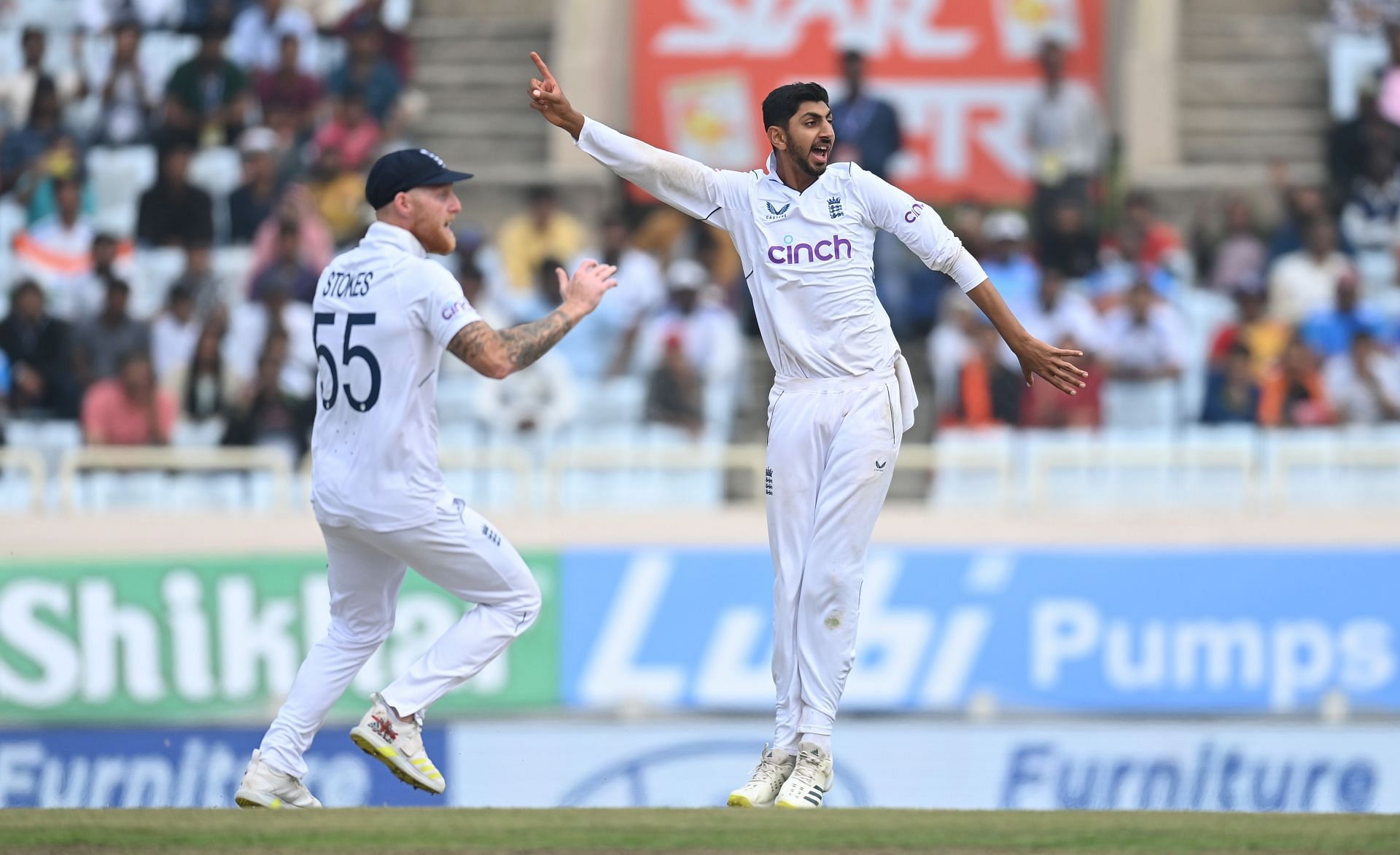 England off-spinner Shoaib Bashir has troubled India’s batters. (Pic: Getty Images)