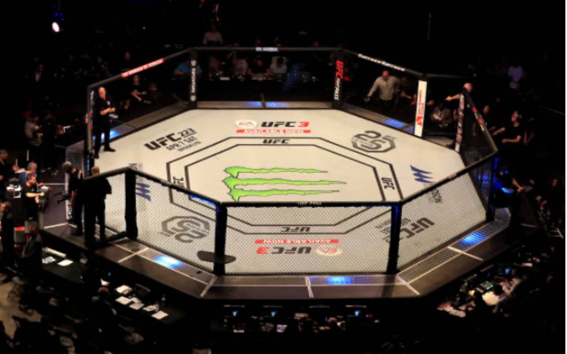 UFC octagon from UFC London at the O2 Arena [Photo Courtesy of Getty Images]