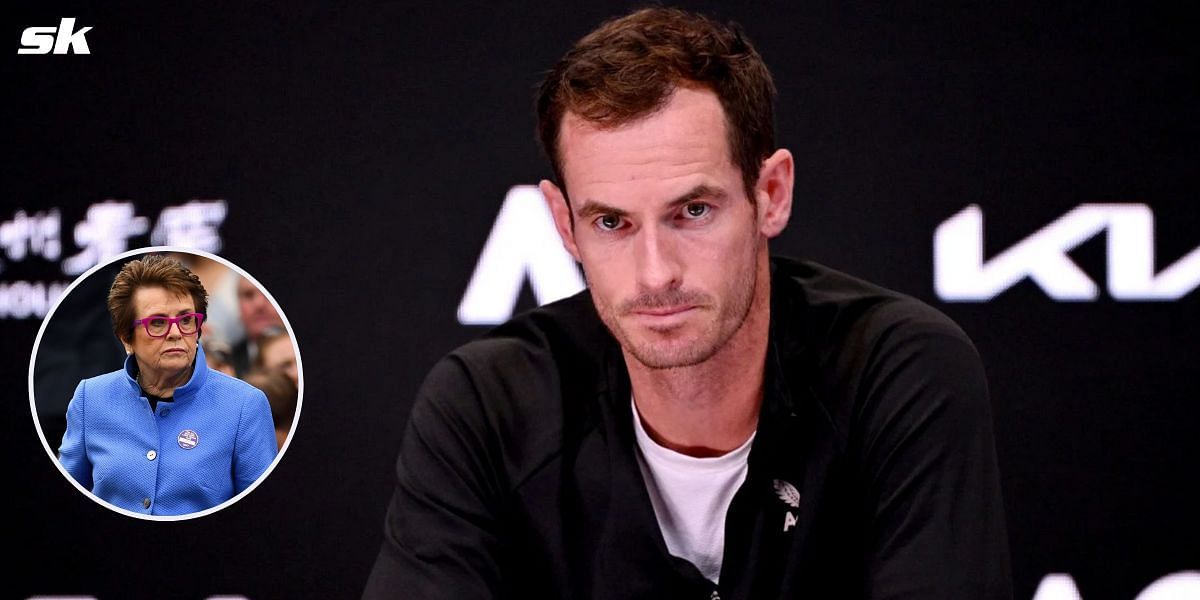 Andy Murray and (inset) Billie Jean King