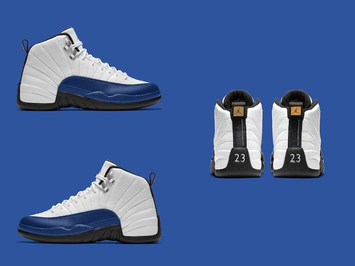 A closer look at the Air Jordan 12 Wizard shoes (Image via Twitter/@snipernick32)