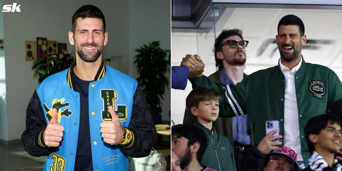 Novak Djokovic and his son Stefan attend Lionel Messi