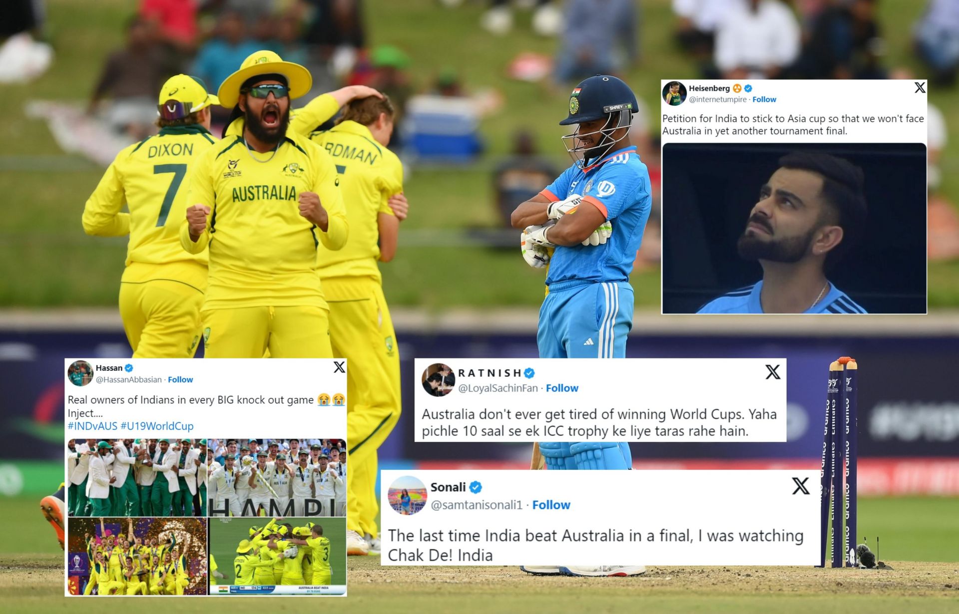 Fans react after India