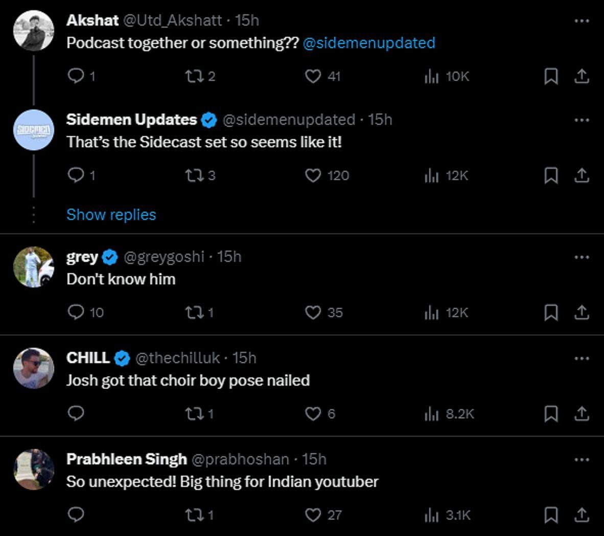 Fans react to the unexpected collab (Image via X/Sidemen Updates)
