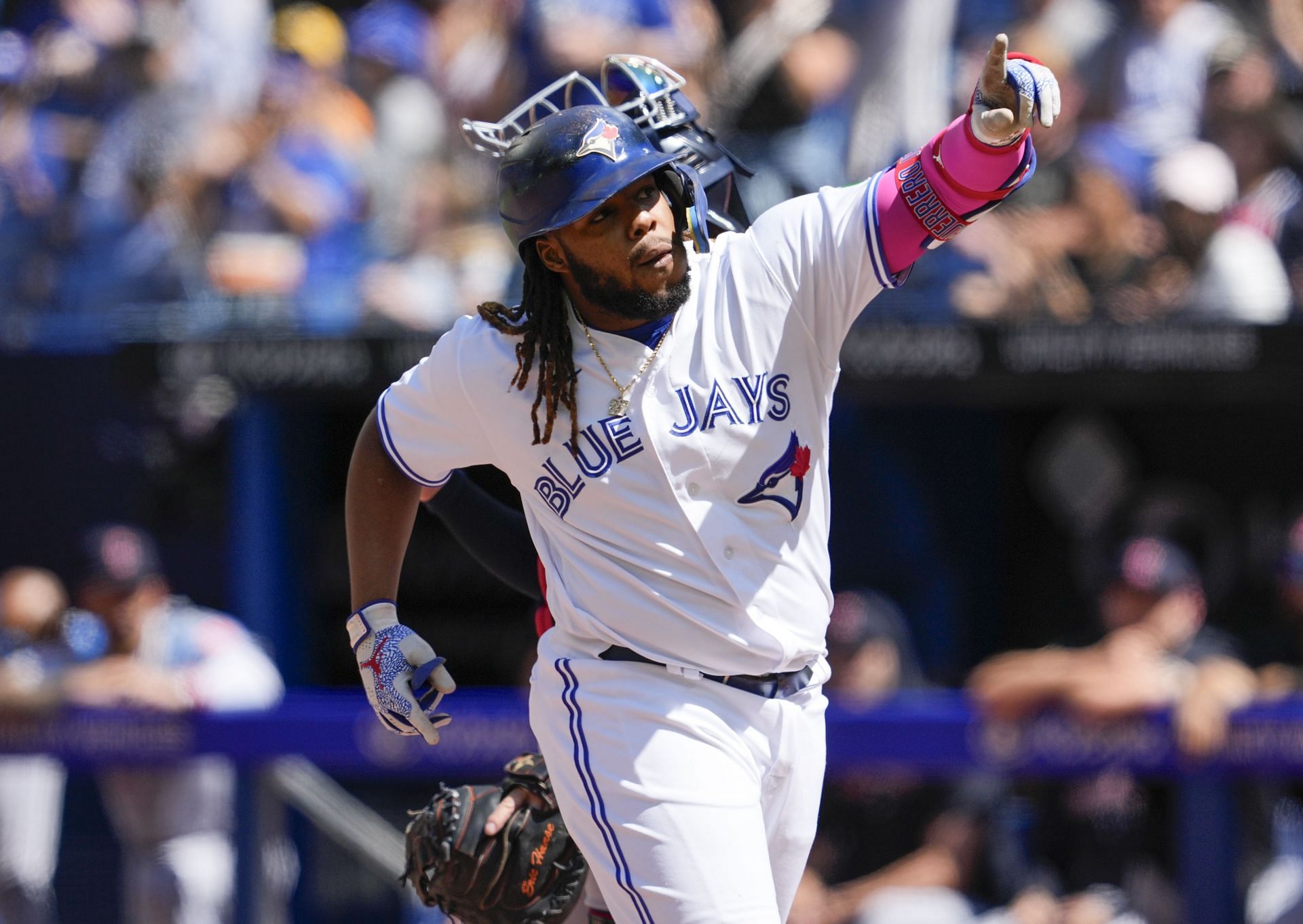 MLB The Show 24 Cover Athlete Vladimir Guerrero Jr. (Image via Getty)