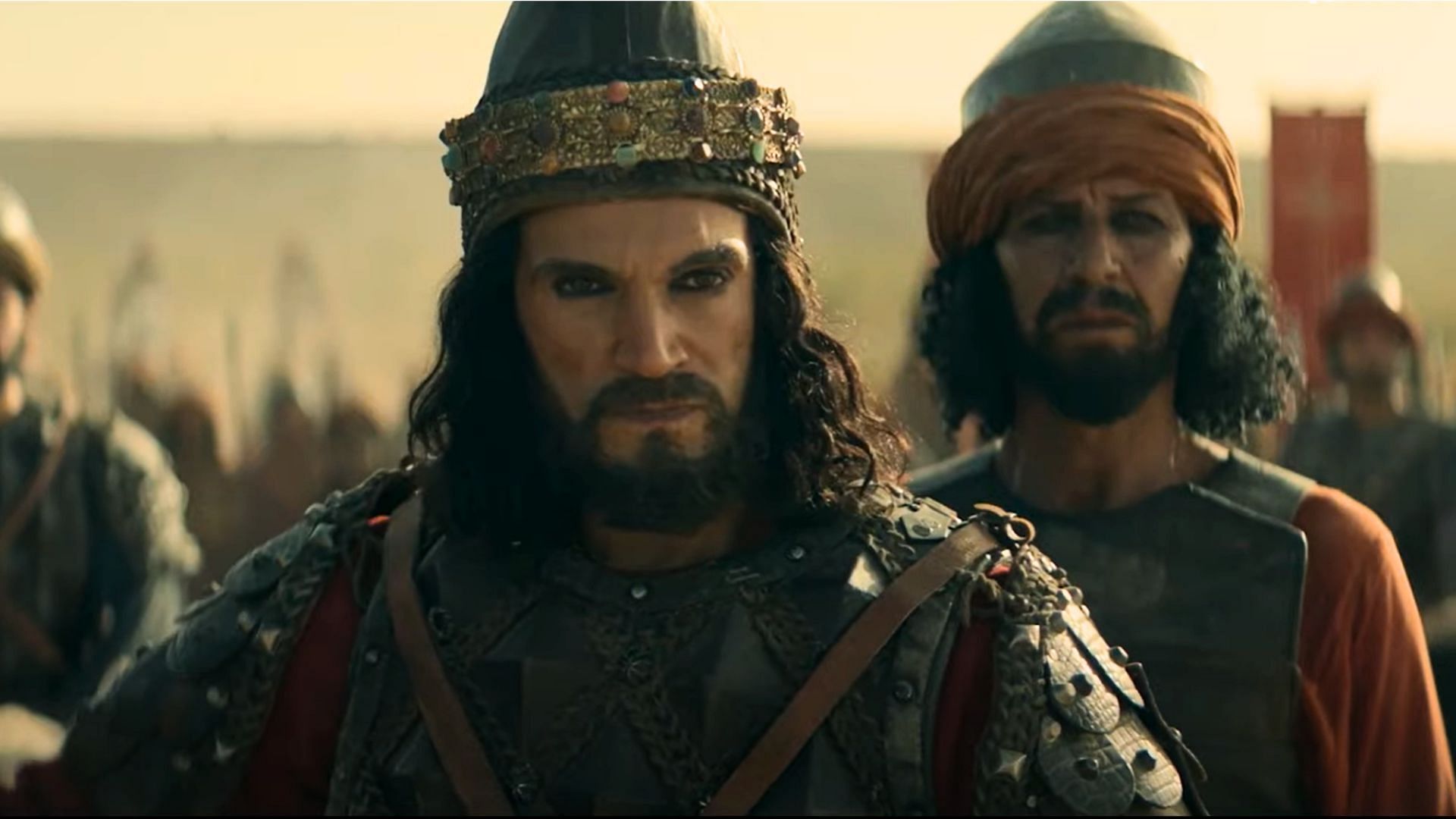 Mido Hamada as Persian king Darius (Image via Netflix)