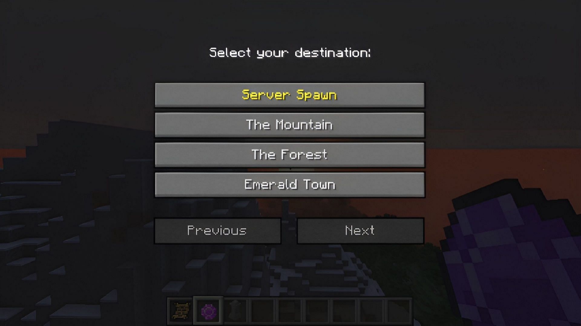 Waystones allows for fast travel without the use of commands (Image via Mojang Studios || BlayTheNinth/Modrinth)