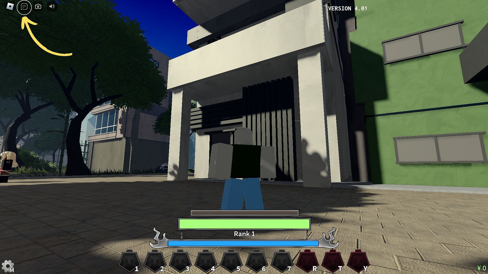Chat icon in Soul War (Image via Roblox and Sportskeeda)