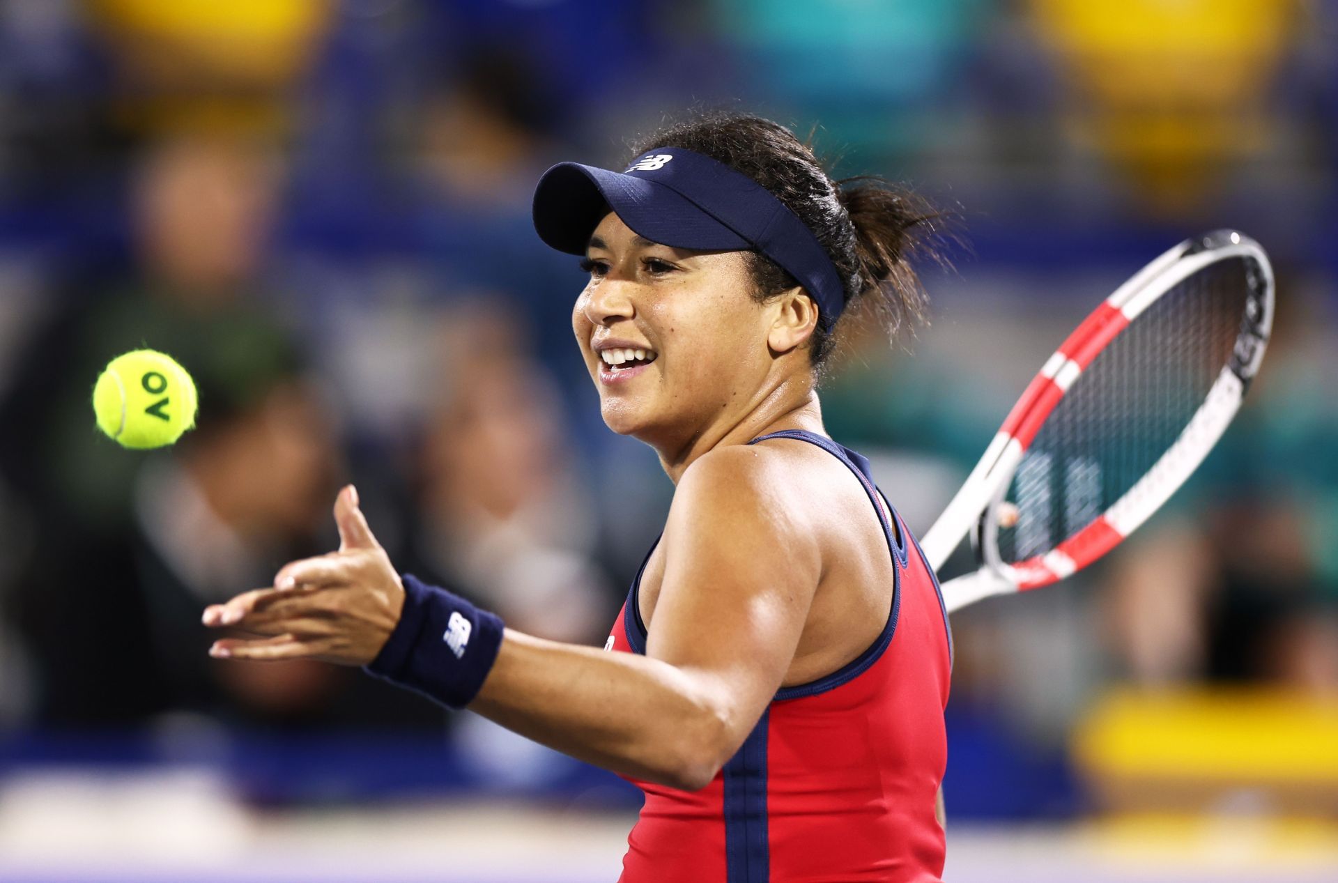 Heather Watson at the 2024 Abu Dhabi Open.