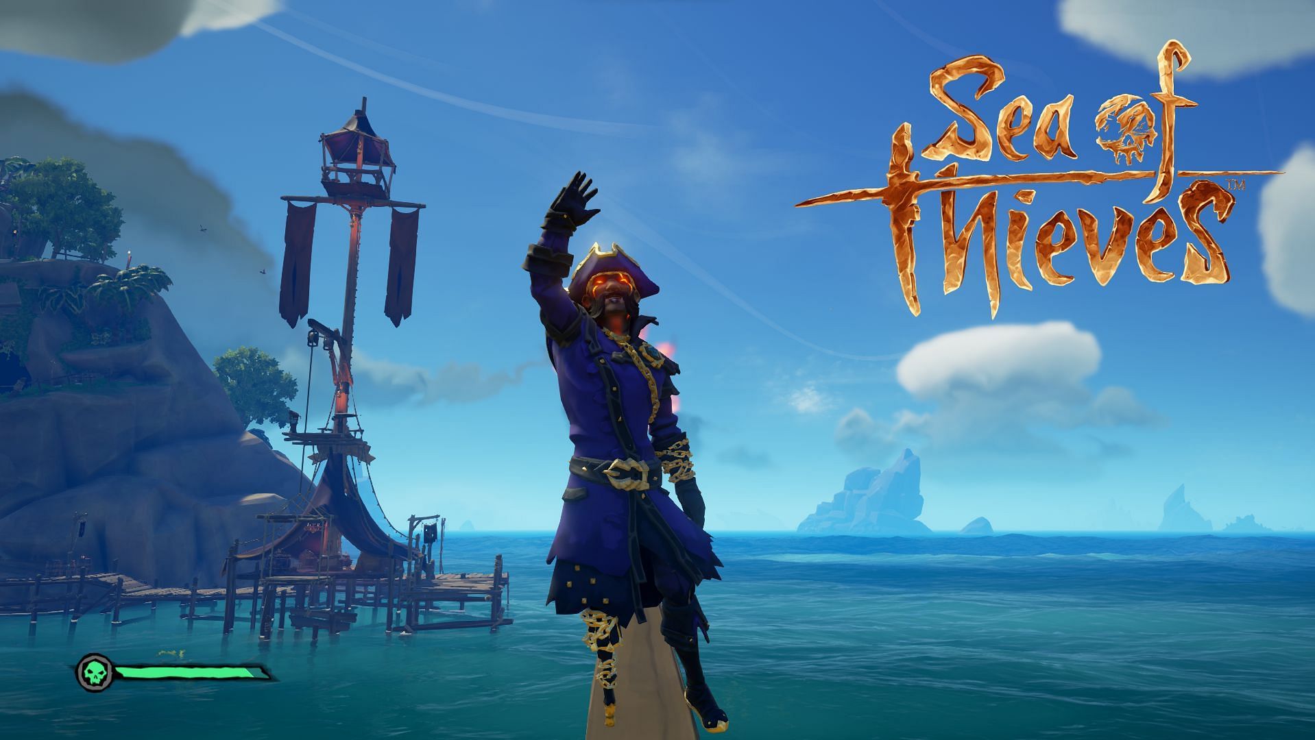 The Pirate Legend costume is a mark of your esteemed status in Sea of Thieves.