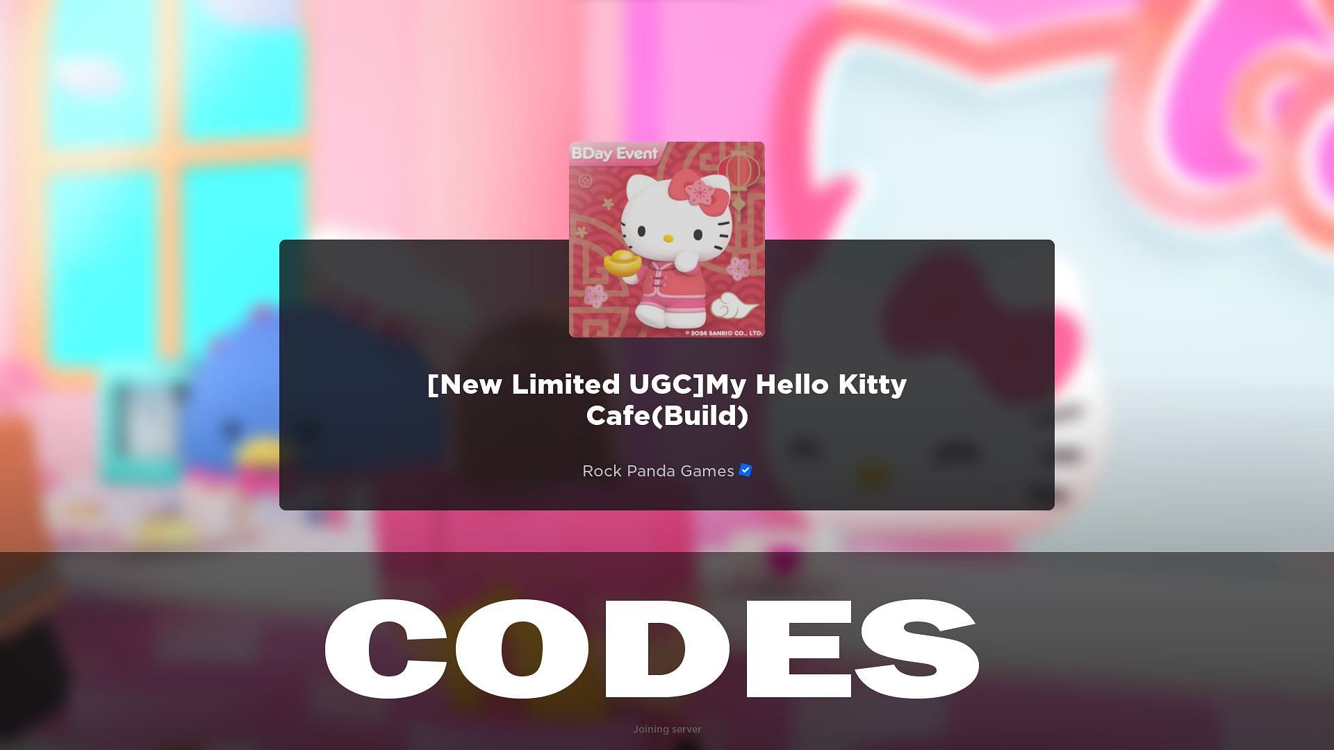My Hello Kitty Cafe codes